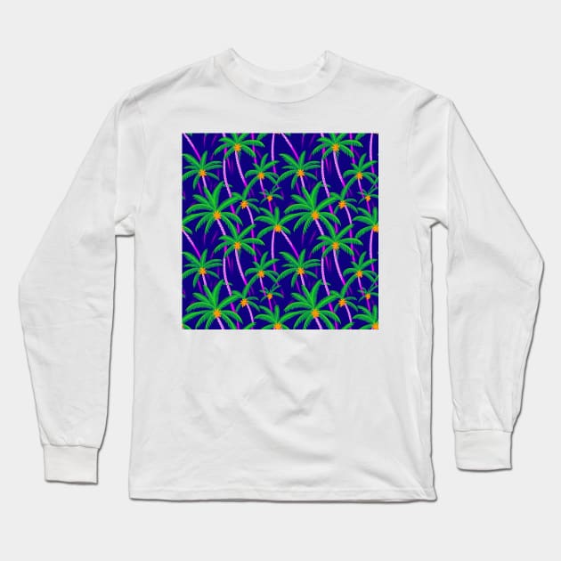 Hawaiian Blossom Dreams Long Sleeve T-Shirt by Sevendise